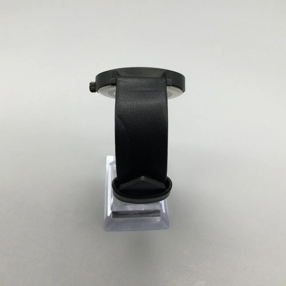 Biden Watch Men 42mm Black Round Dial Silicone Band New Battery